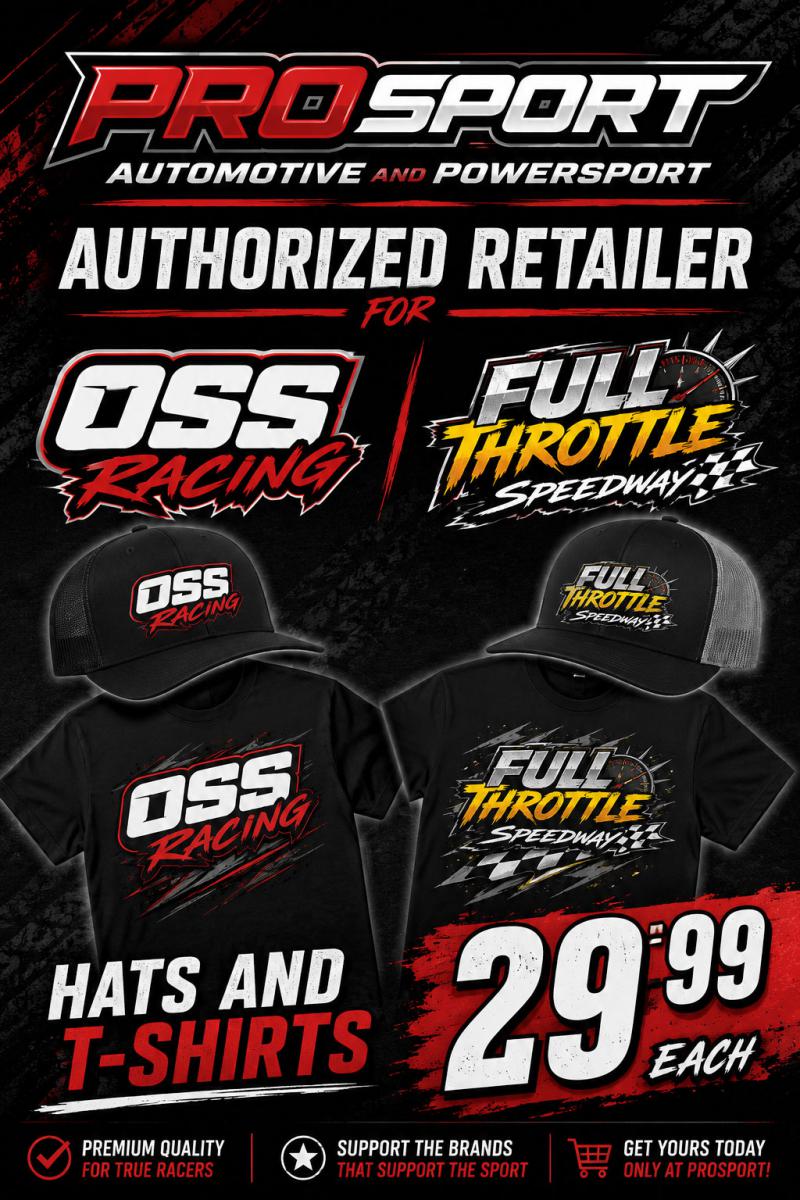 Prosport Oss Racing and Full Throttle apparel